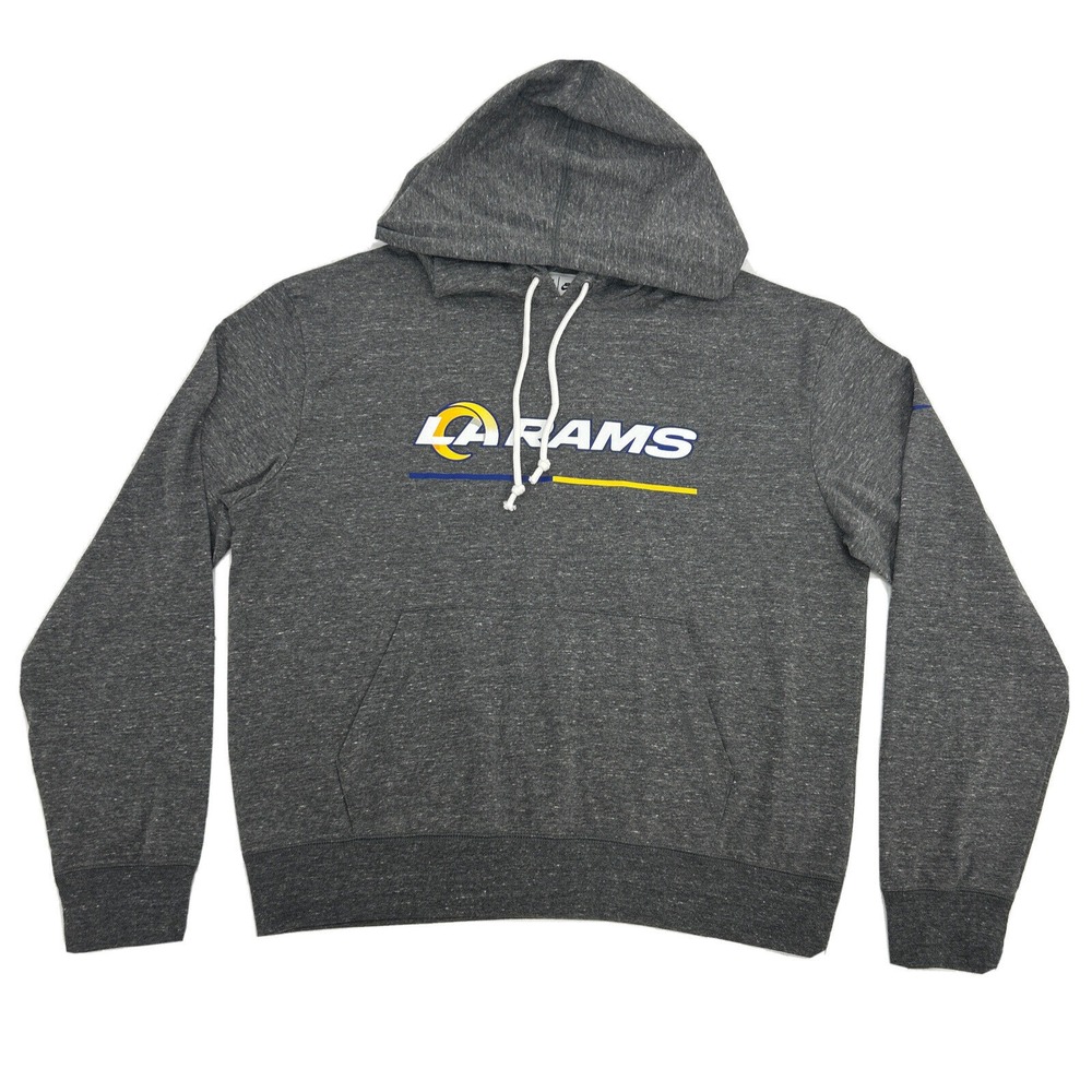 LA Rams Shirt Women M Gray Nike Long Sleeve Hooded NFL Team‎ Apparel NEW